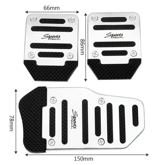 Aluminum Car Pedal Cover Set – Brake and Accelerator