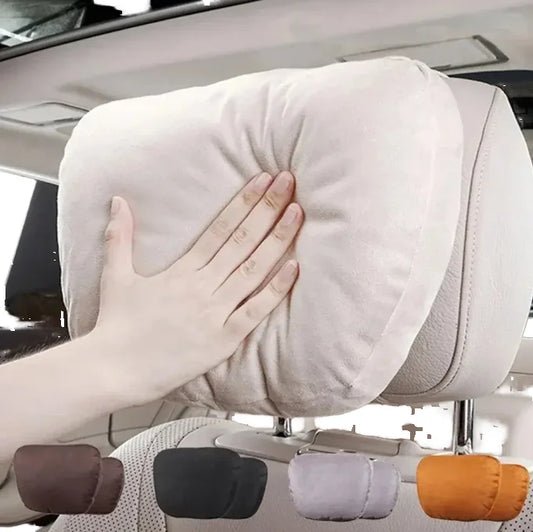 New Car Neck Pillow Style Breathable Auto Car Neck Rest Pillow Adjustable Velour Comfortable Soft Headrest Pillows