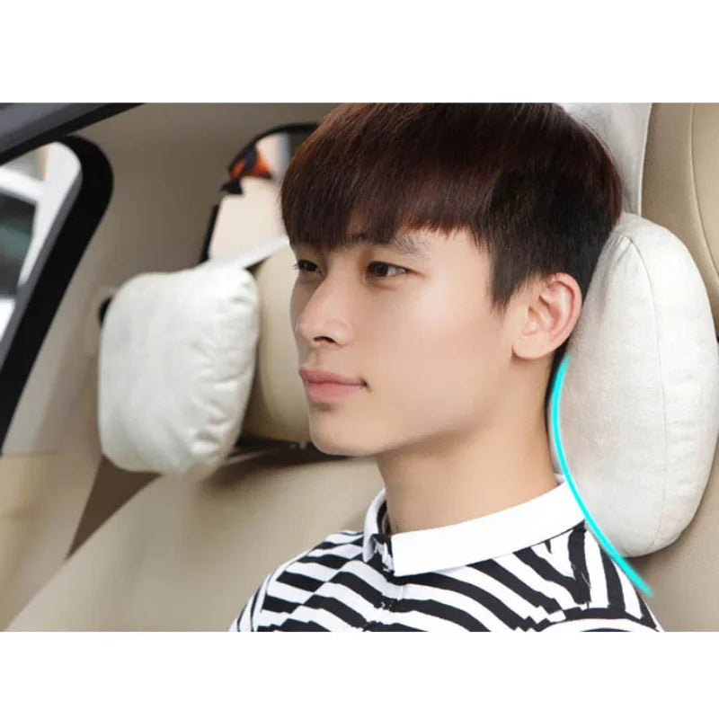 Soft Car Headrest Neck Pillow – Plush Seat Support Cushion