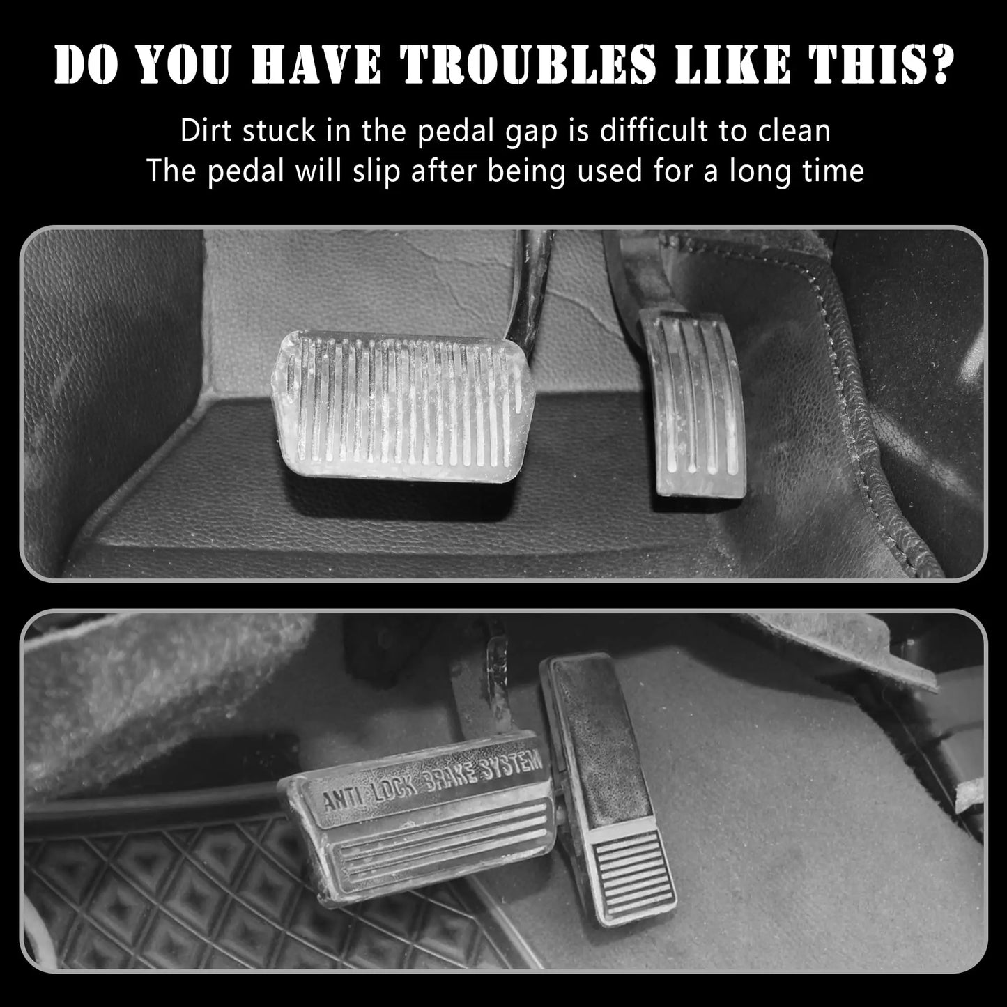 Aluminum Car Pedal Cover Set – Brake and Accelerator