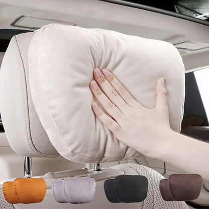 Soft Car Headrest Neck Pillow – Plush Seat Support Cushion