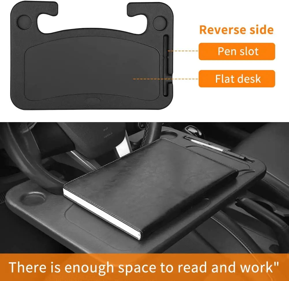 Portable Car Steering Wheel Desk – Multi-Purpose Tray